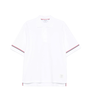 Rugby Fit RWB Stripe Shorts Sleeve Polo Shirt