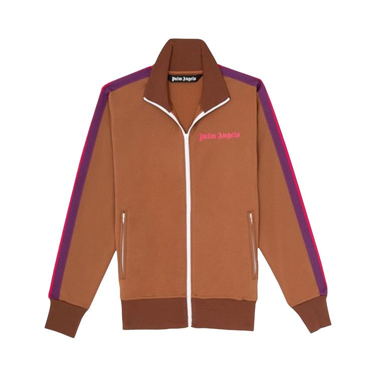 Palm Angels College Track Jacket Brown/Magenta