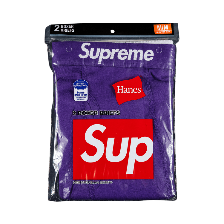 Supreme x Hanes Boxer Briefs (2 Pack) Purple