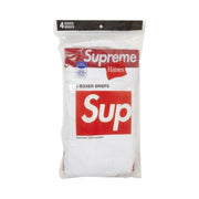 Supreme x Hanes Boxer Briefs (4 Pack) White