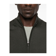 High Neck Zip Fastening Sweater