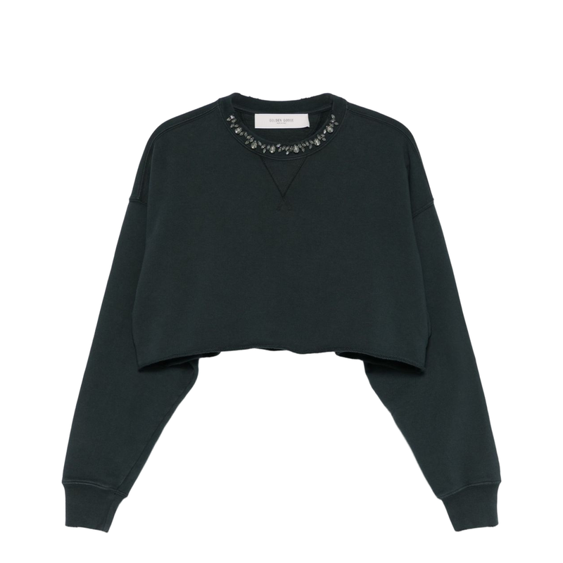 Organic Cotton Cropped Sweatshirt