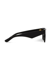 round-frame logo-plaque sunglasses