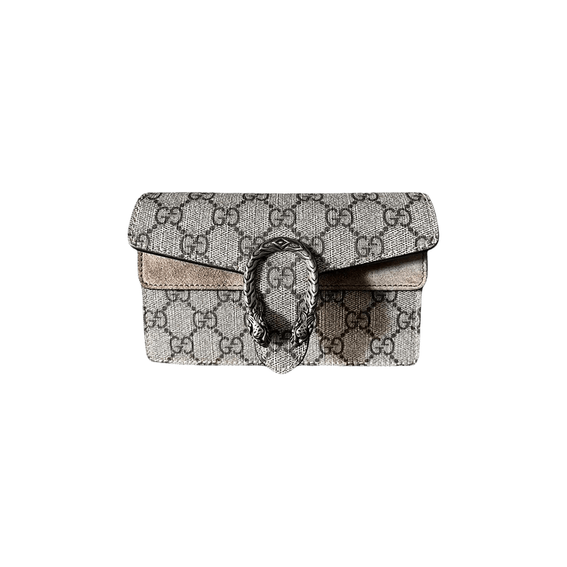 Gucci Dionysus GG Supreme Super Mini Bag Beige