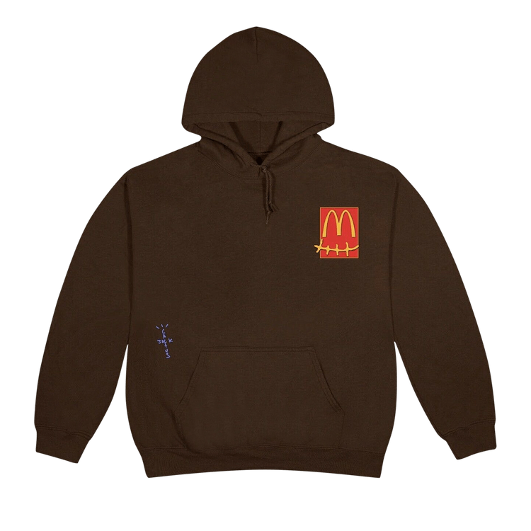 Cactus Jack by Travis Scott x McDonald's Cactus Pack Sticker Hoodie Brown