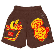 Cactus Jack by Travis Scott x McDonald's Illustration Shorts II Brown