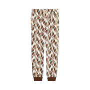 The North Face x Gucci Web Print Technical Jersey Jogging Pants Ivory/Brown