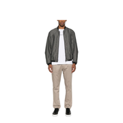 Blouson in Nylon Jacquard with Repeated Eagle Motif