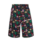 Palm Angels Monogram Track Shorts Black/Multicolor