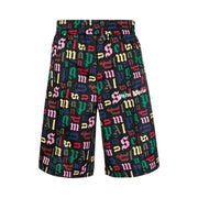 Palm Angels Monogram Track Shorts Black/Multicolor