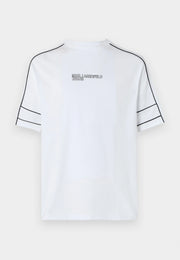 Karl Lagerfeld Jeans RELAXED PIPING TEE - Print T-shirt - white