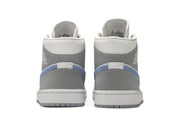 Wmns Air Jordan 1 Mid Wolf Grey Aluminum