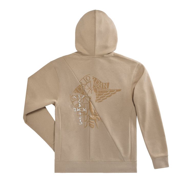 Cactus Jack by Travis Scott x Jordan Pullover Hoodie Khaki/University Red