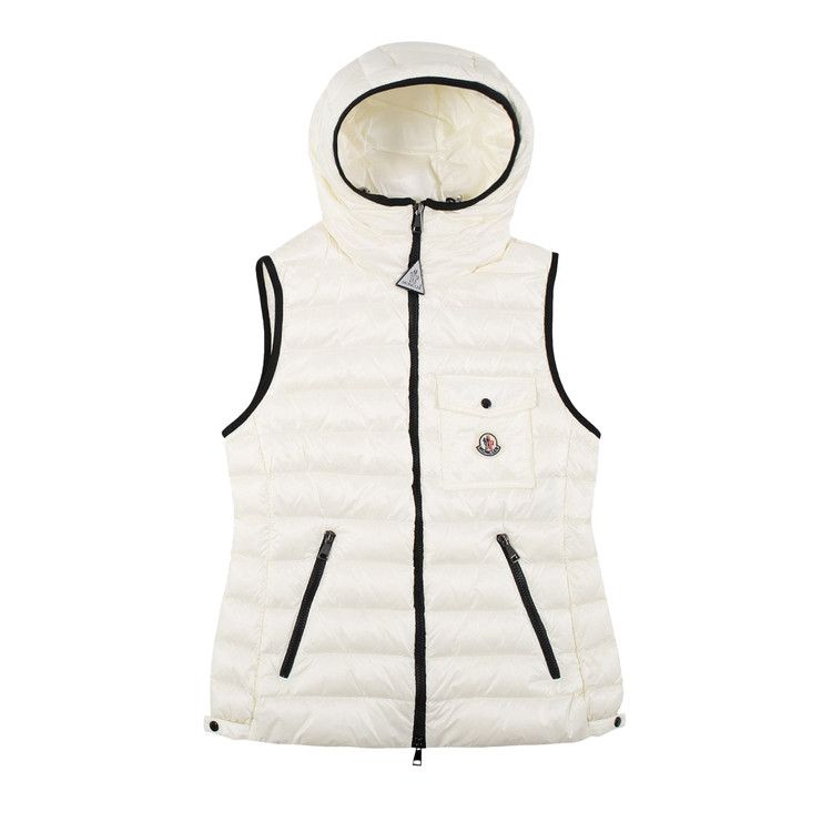 Moncler Glyco Hooded Puffer Gilet White