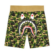BAPE ABC Camo Shark Sweat Shorts Green
