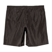 Palm Angels Curved Logo Swim Shorts Black/White