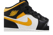 Air Jordan 1 Mid GS Black University Gold