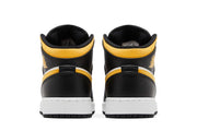 Air Jordan 1 Mid GS Black University Gold