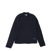 Navy Roll Neck Sweater Night Blue Red