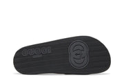 Gucci Slide Interlocking G - Black Red Green