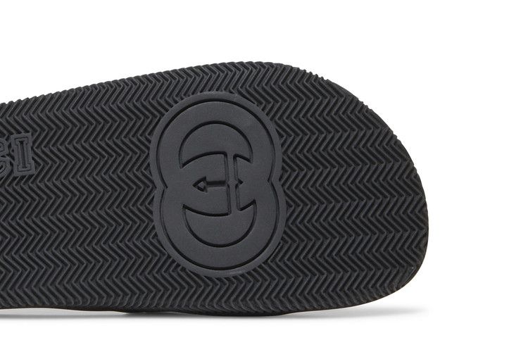 Gucci Slide Interlocking G - Black Red Green