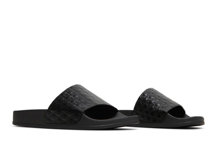 Balmain Calypso Embossed Slide Black
