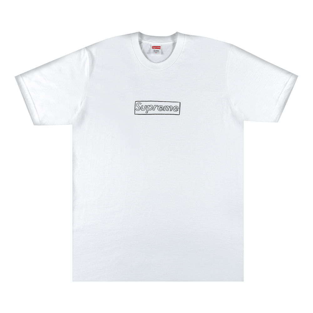 Supreme x KAWS Chalk Logo T-Shirt White
