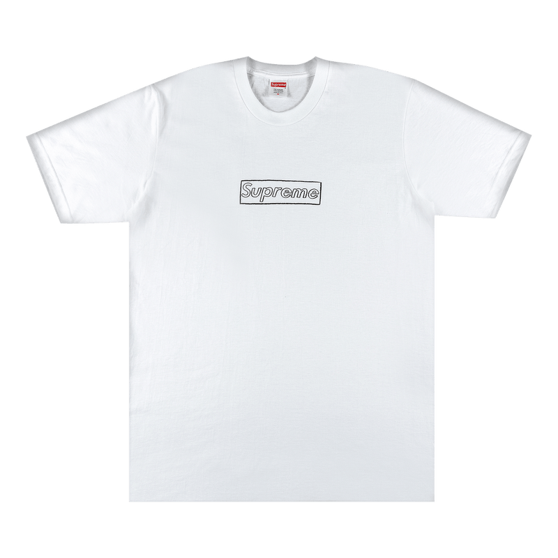 Supreme x KAWS Chalk Logo T-Shirt White