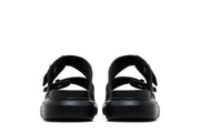 Alexander McQueen Hybrid Double Buckle Sandal Black