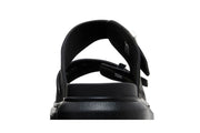 Alexander McQueen Hybrid Double Buckle Sandal Black