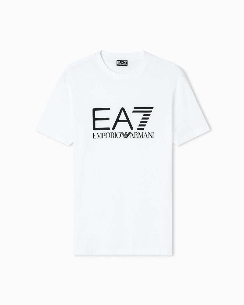 EA7 Slim-fit t-shirt Core Identity in cotton with big logo