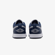 JORDAN AIR JORDAN 1 LOW { WHITE/WOLF GREY-MIDNIGHT NAVY