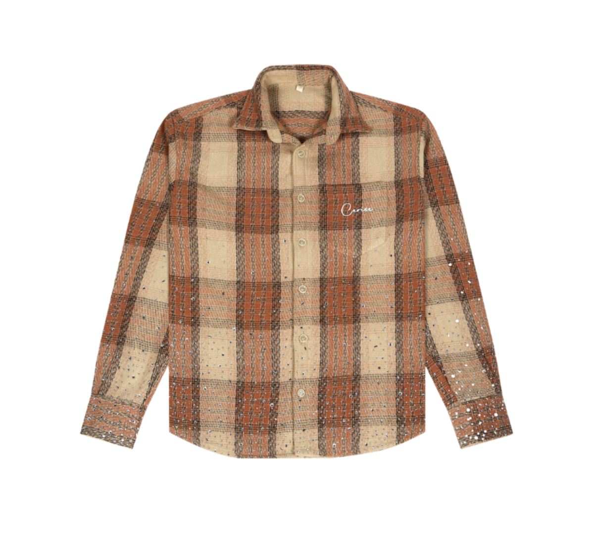 CERISE RHINESTONE FLANNEL