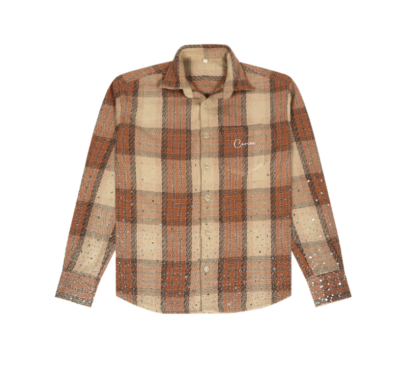 CERISE RHINESTONE FLANNEL
