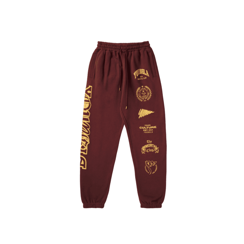 Young LA Immortal Killer Joggers Burgundy