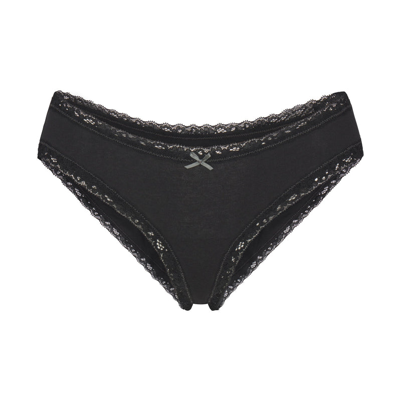Lightweight Cotton Lace Brief