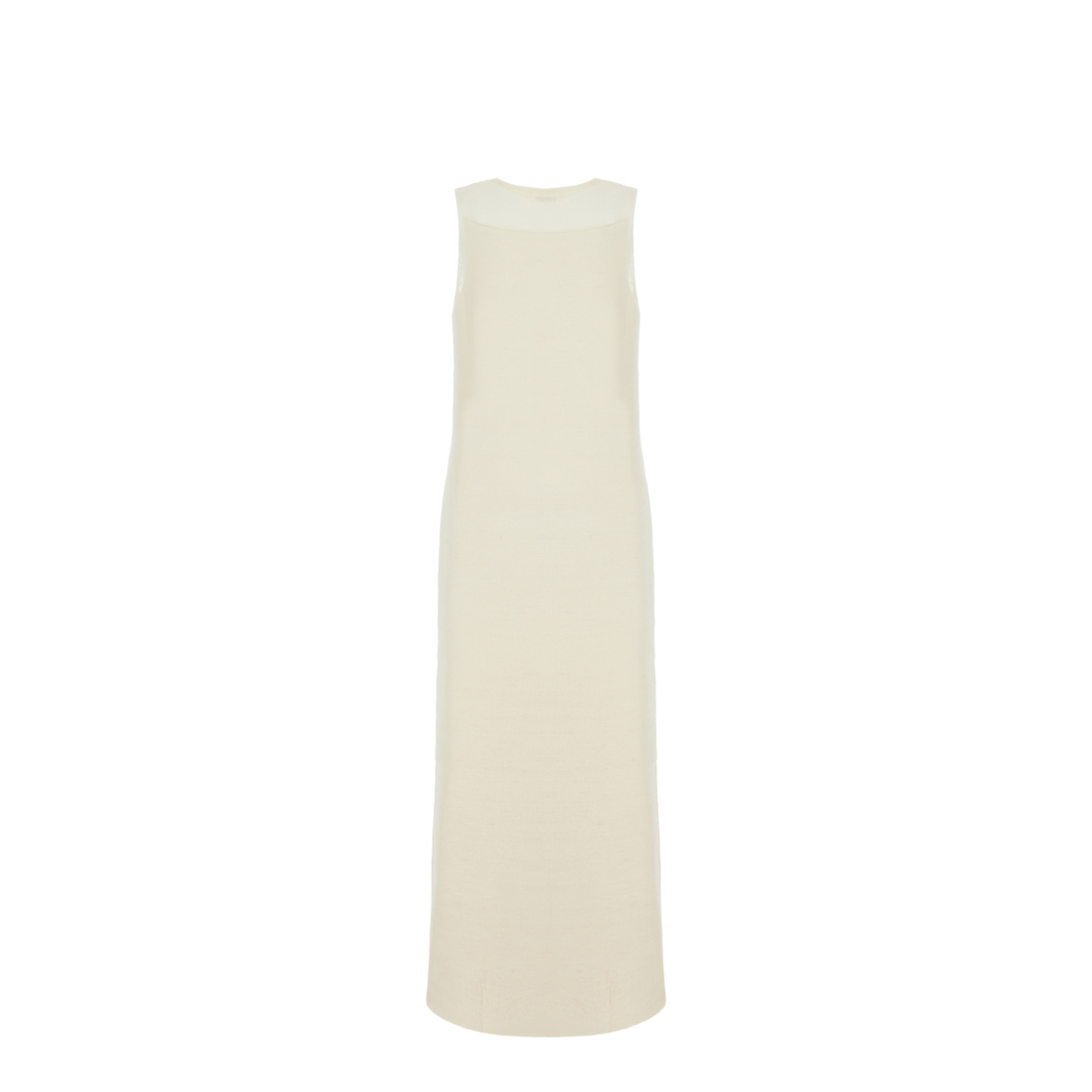 Ivory Wool Blend Dress