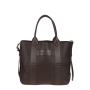 Script Shopping Bag Medium Brown