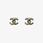 RE290 - CHANEL CC Logo Silver Earrings