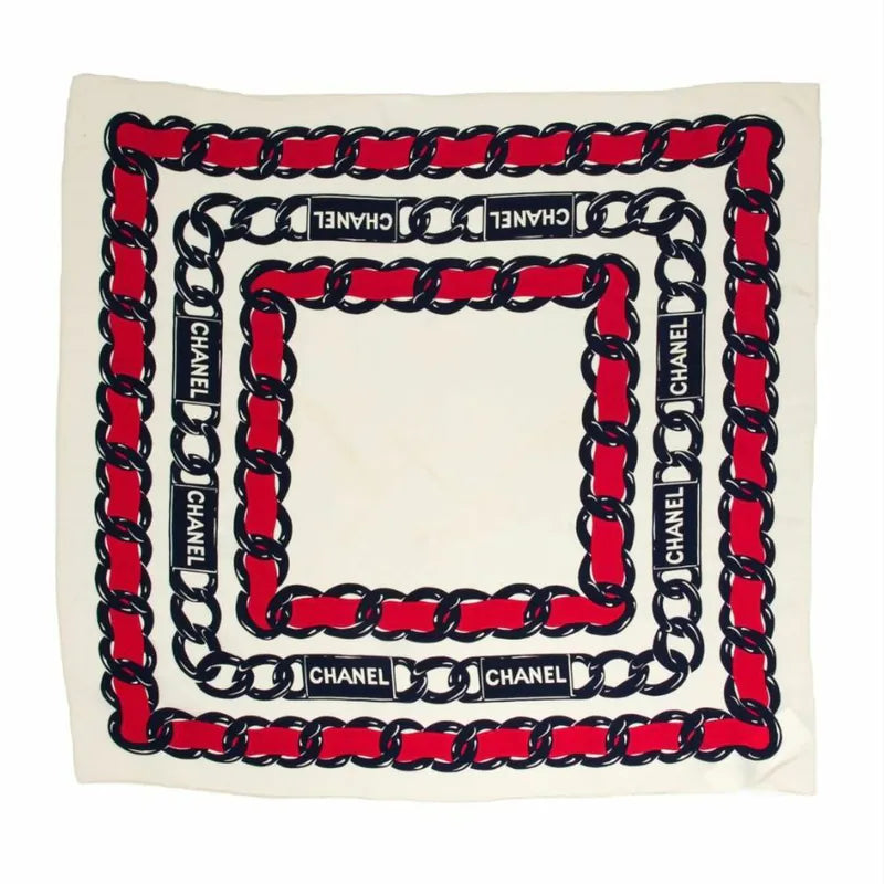RC457 - CHANEL Vintage Silk Scarf