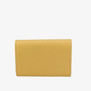 JT400 - CHANEL Yellow Caviar Leather Camellia Flap 4 Key Holder