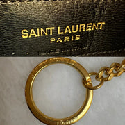 C612 - YSL Black Leather Zipped Coin Purse