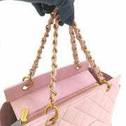 JS544 - CHANEL Vintage Pink Lambskin PTT Tote Bag