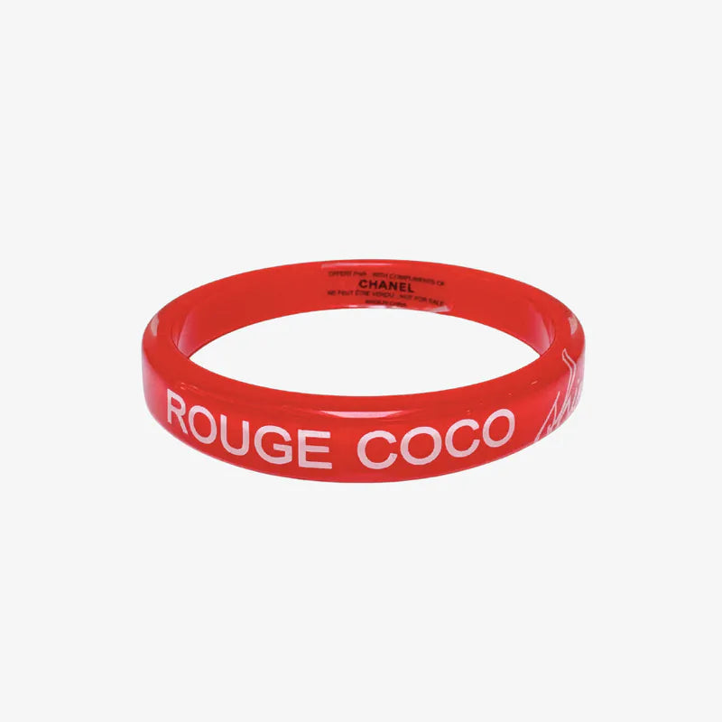 JW784 - CHANEL Pink Acrylic Rouge Coco Shine Bracelet