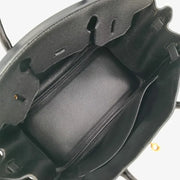 RA075 - HERMES Birkin 30 Black Taurillon Clemence Leather Handbag