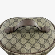 C571 - Gucci Brown Canvas Monogram Vanity Case