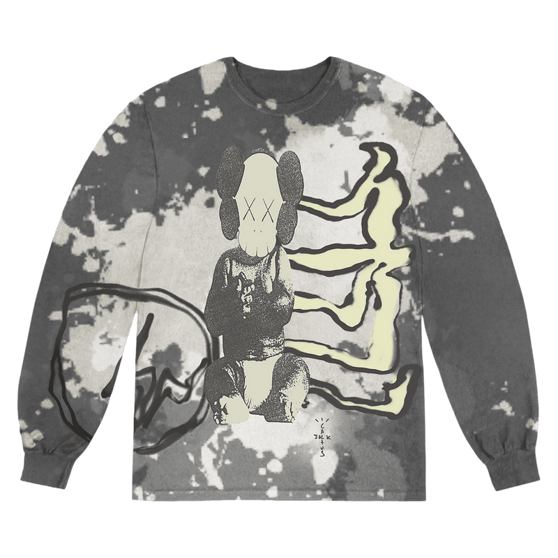 Cactus Jack by Travis Scott x KAWS For Fragment Long-Sleeve T-Shirt Tie Dye