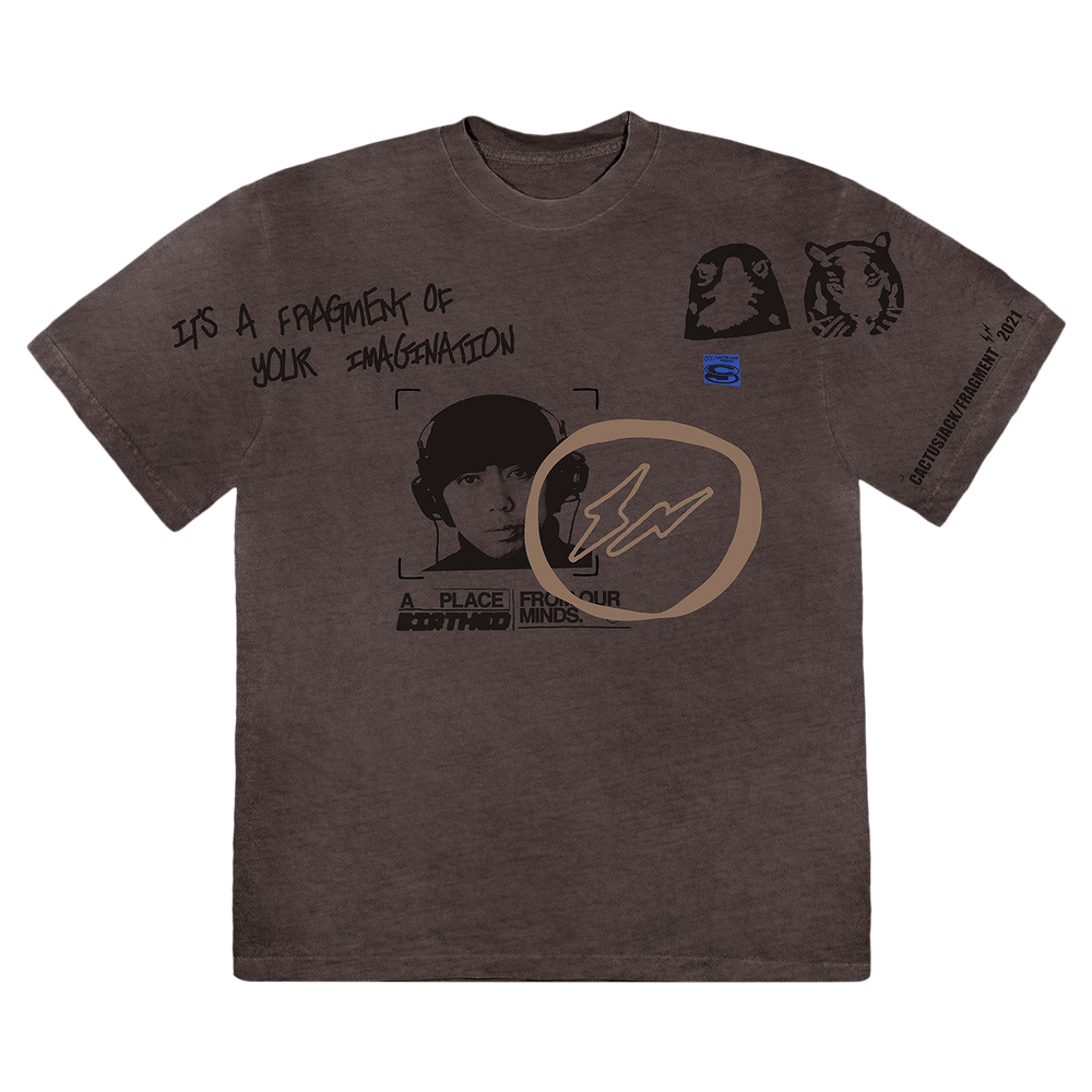 Cactus Jack by Travis Scott For Fragment Hiroshi T-Shirt Grey