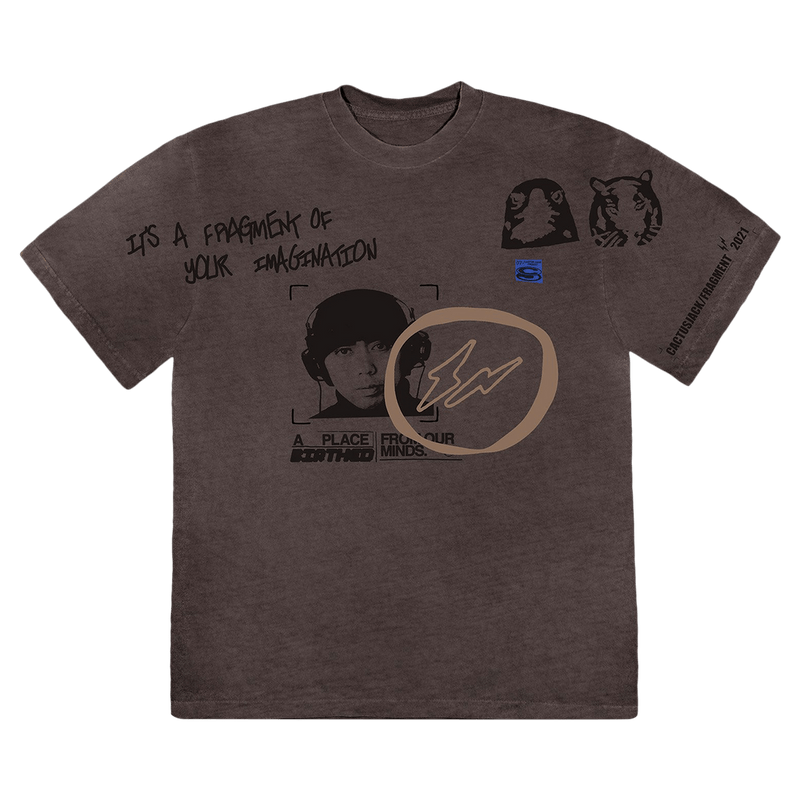 Cactus Jack by Travis Scott For Fragment Hiroshi T-Shirt Grey