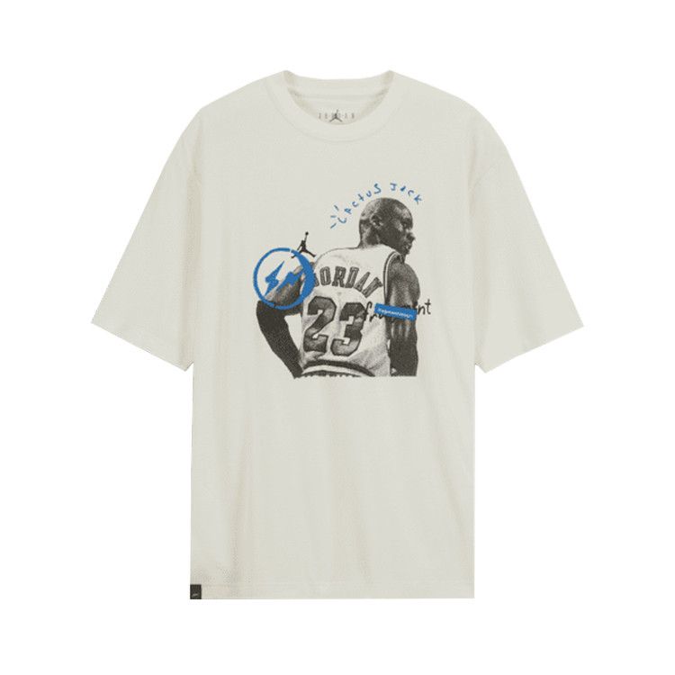 Air Jordan x Travis Scott x Fragment Shorts-Sleeve T-Shirt White